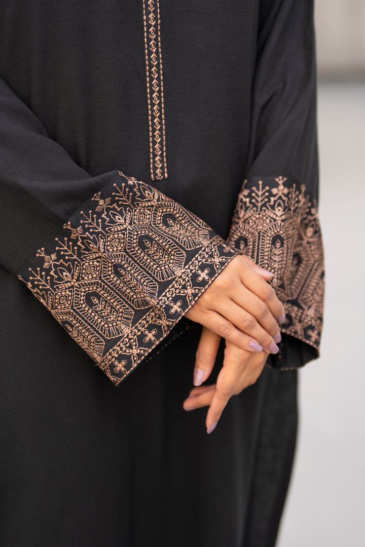 Black Karandi Embroidered 2pc