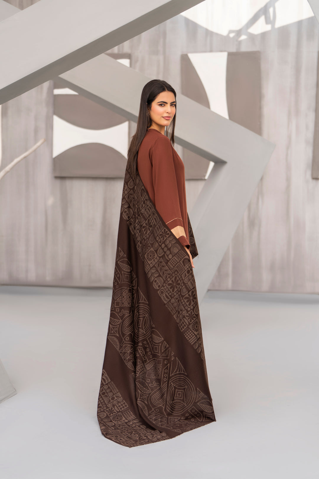 Brown Silk Karandi Solid 2pc