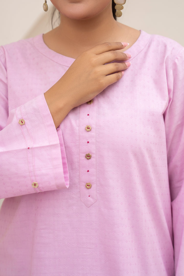 Textured Pink Cotton 2pc