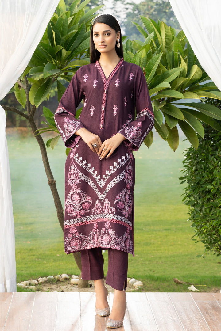 Plum 2 Pc Ready To Wear Karandi - SH0184