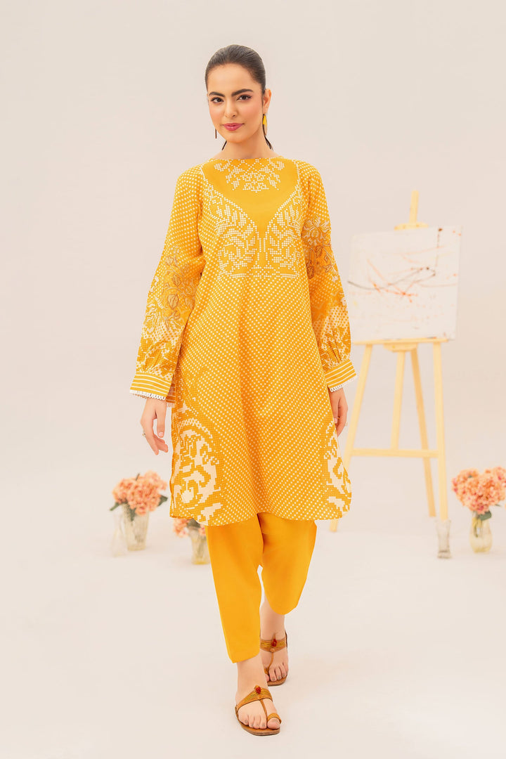 Golden Sunshine Embroidered Suit 2 PC - SH0028