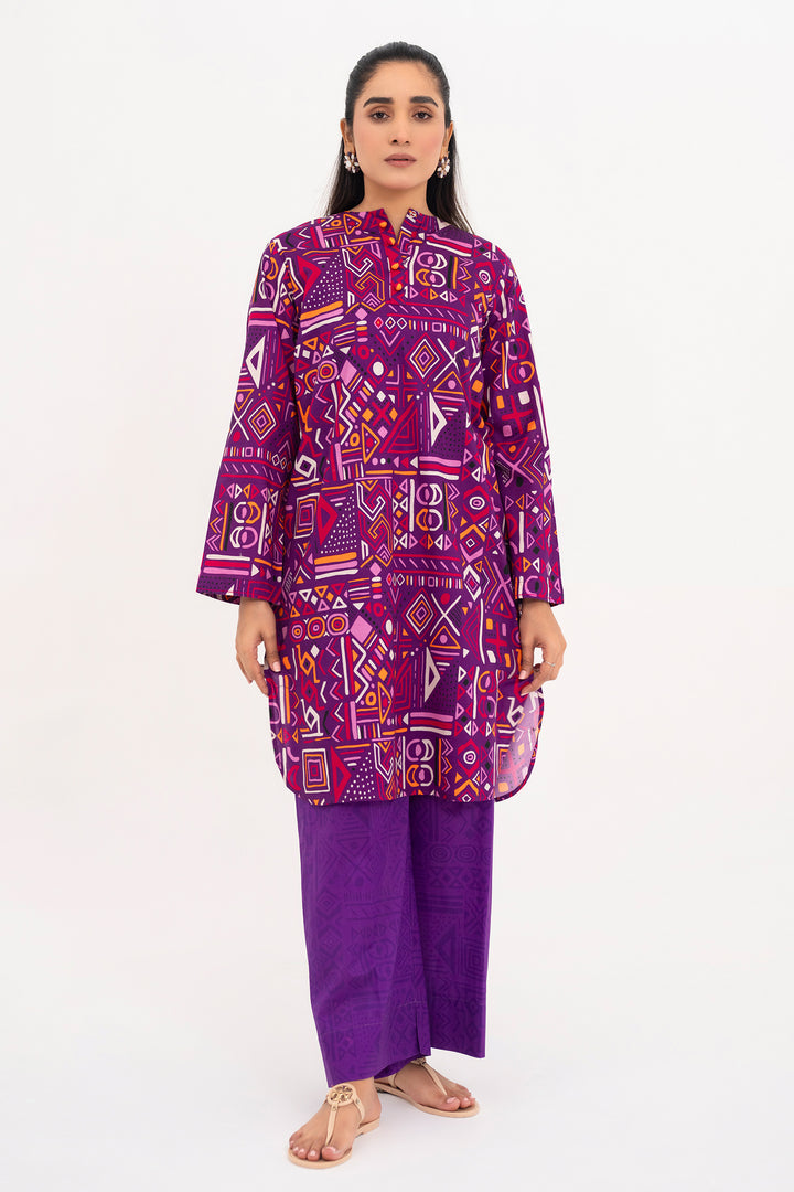 Plum Printed Ready to Wear - SH0287