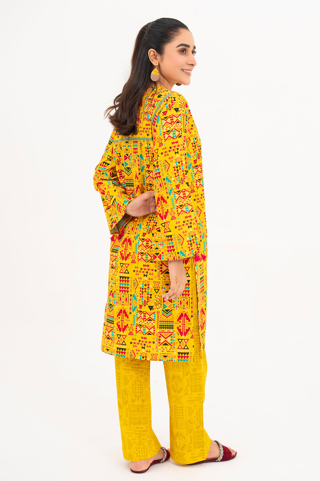 Yellow Lawn Ready to Wear - SH0288