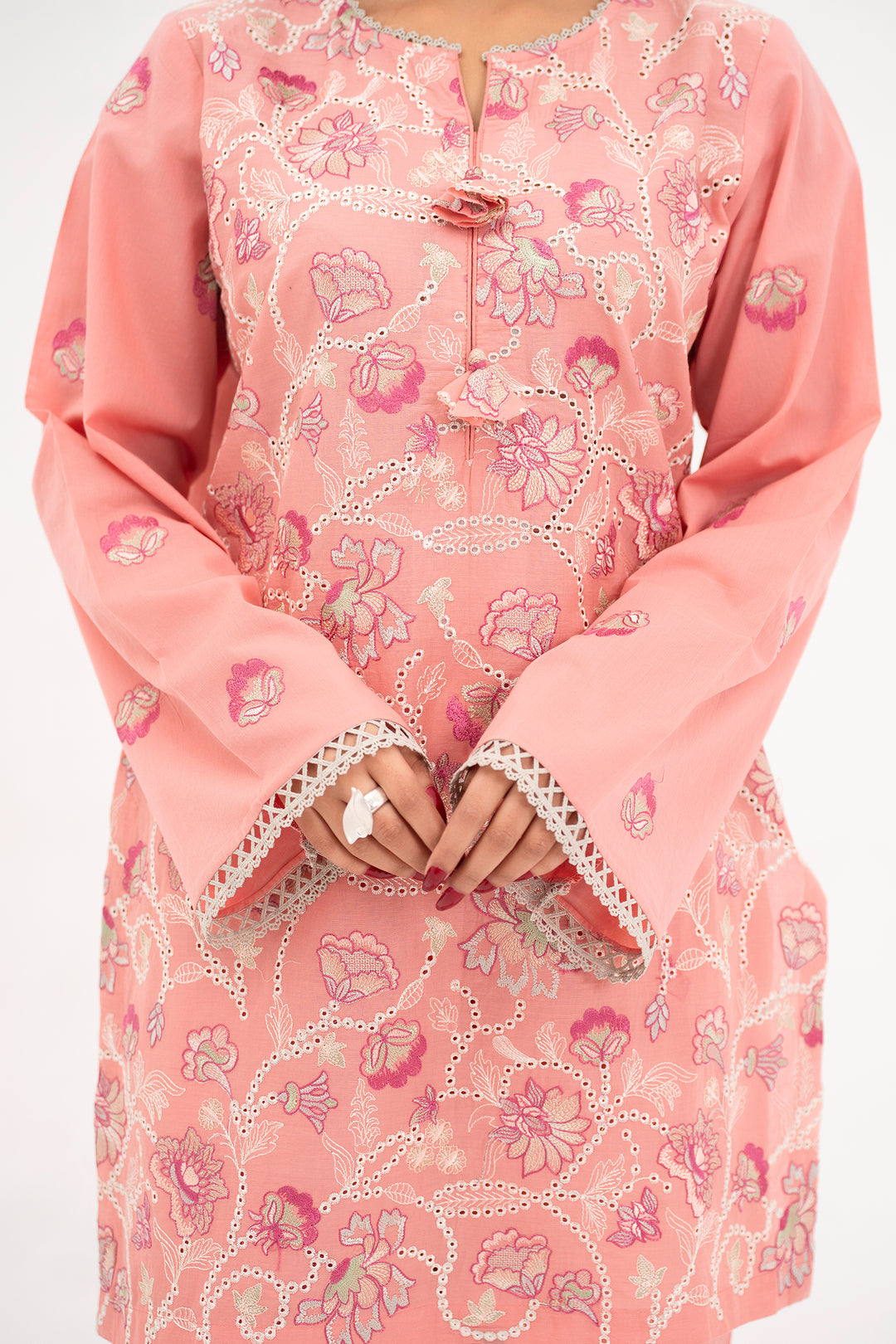 Pink Embroidered Ready to Wear - SH0095