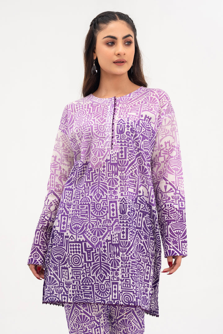 Purple  Printed Ready to Wear - SH0268