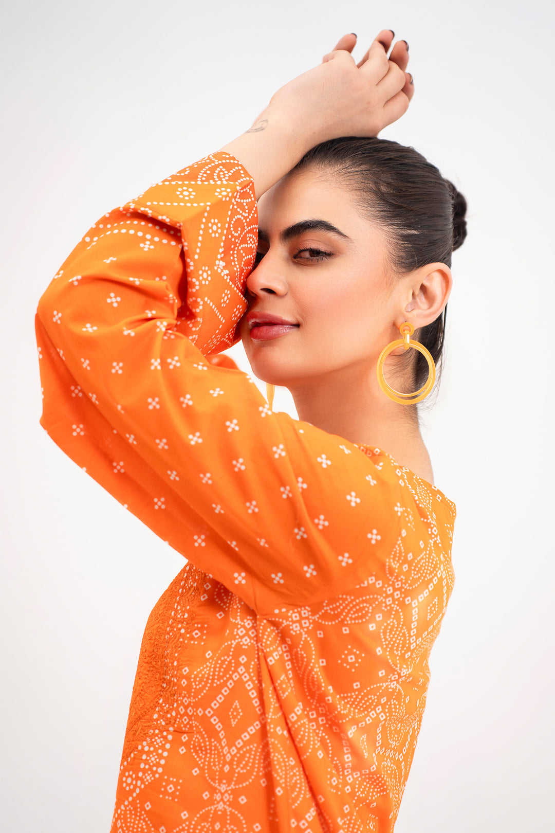 Tangerine Embroidered Ready to Wear - SH0011