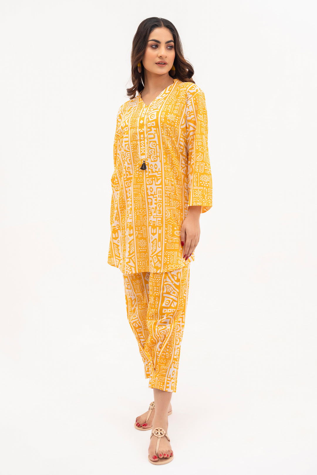 Mustard Lawn Ready to Wear - SH0266