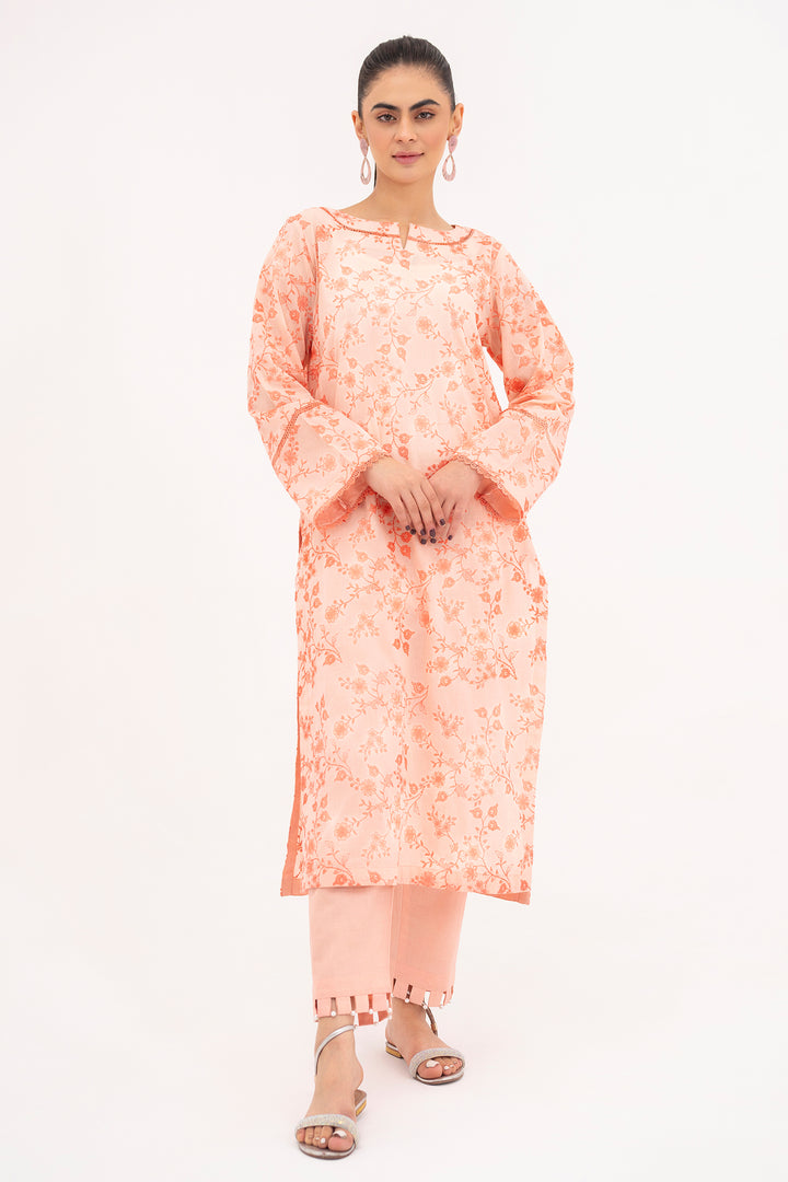 Peach Embroidered Ready to Wear - SH0292