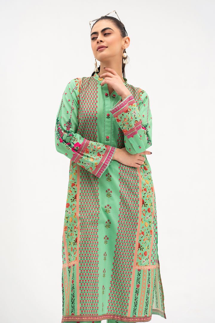 Green Printed Ready to Wear - SH0029