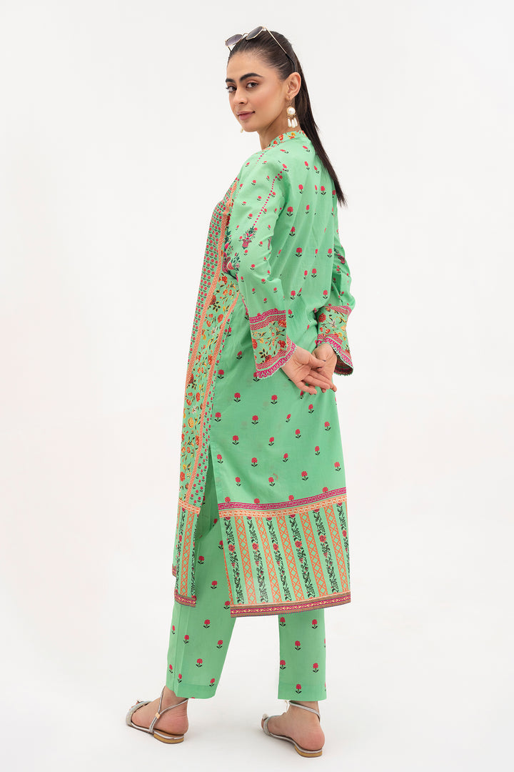 Green Printed Ready to Wear - SH0029