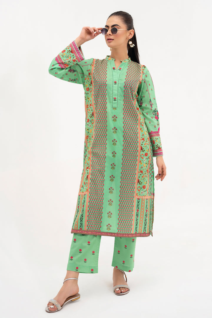 Green Printed Ready to Wear - SH0029