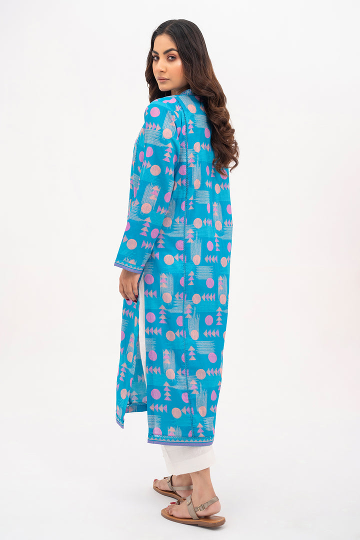 Blue Printed Ready to Wear - SH0059