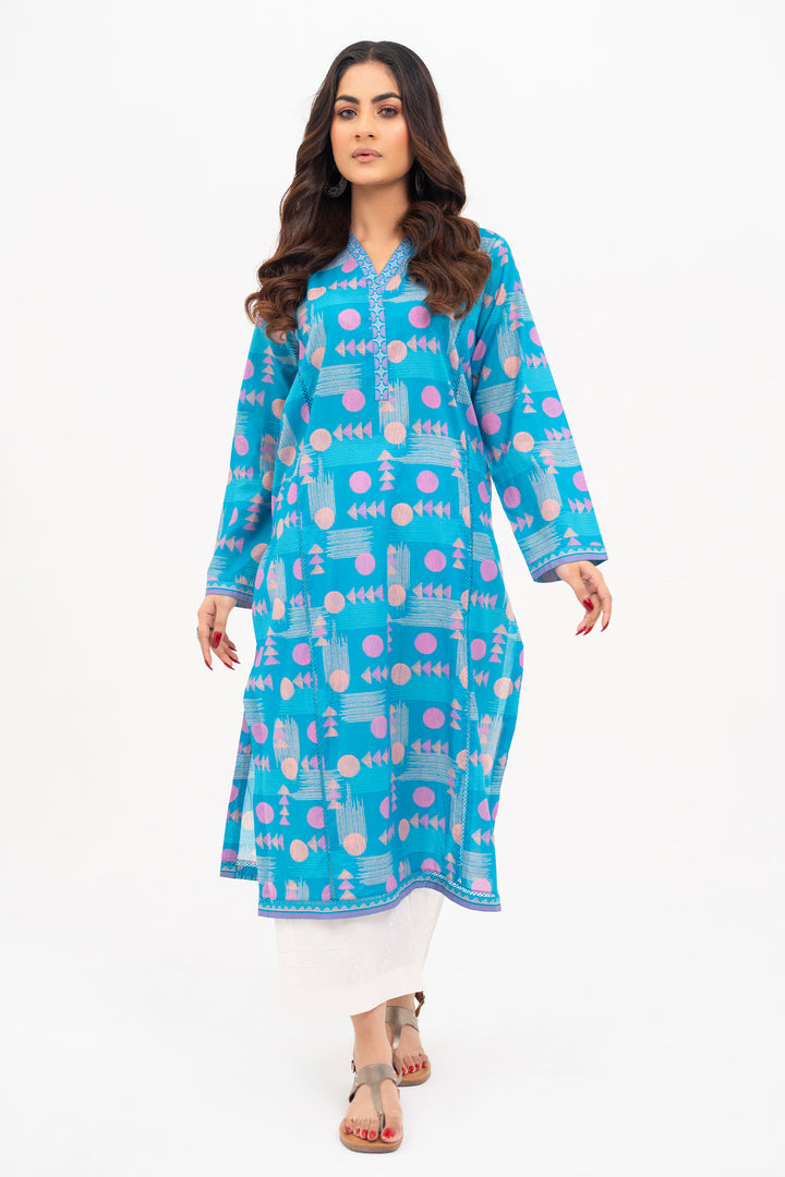 Blue Printed Ready to Wear - SH0059