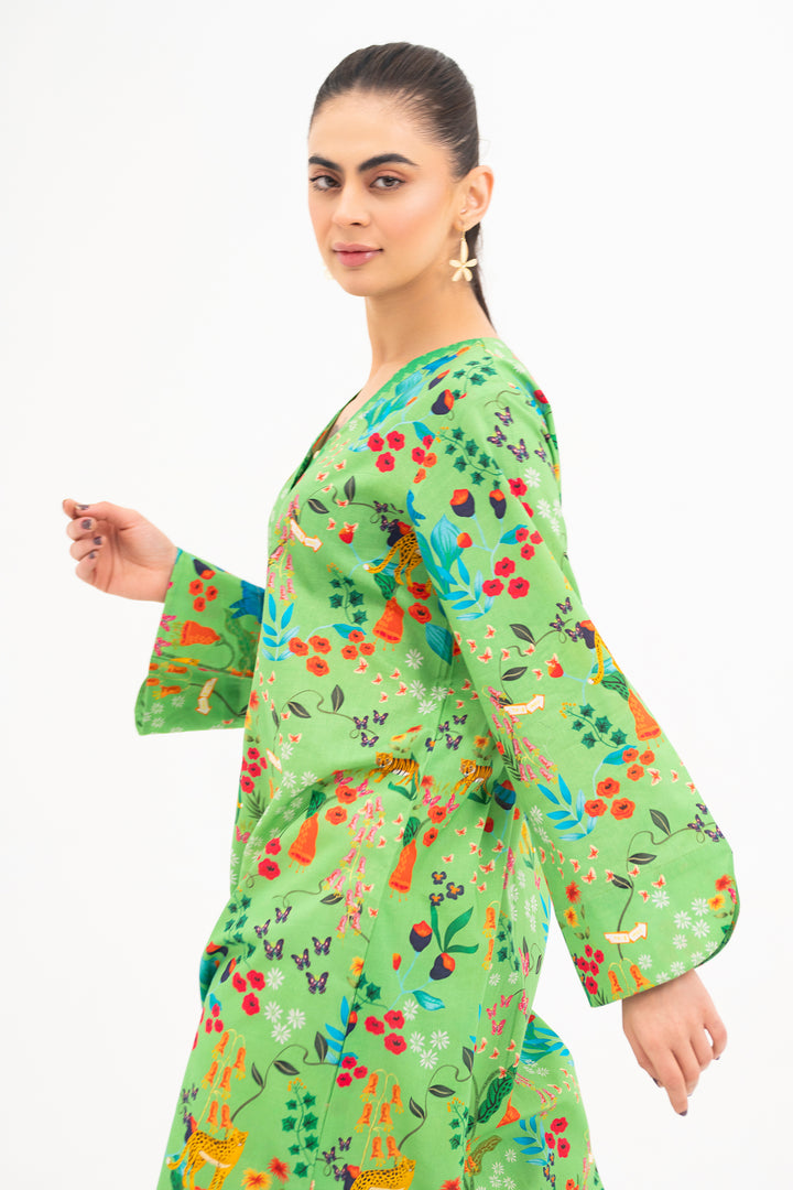 Green Printed Ready to Wear - SH0355