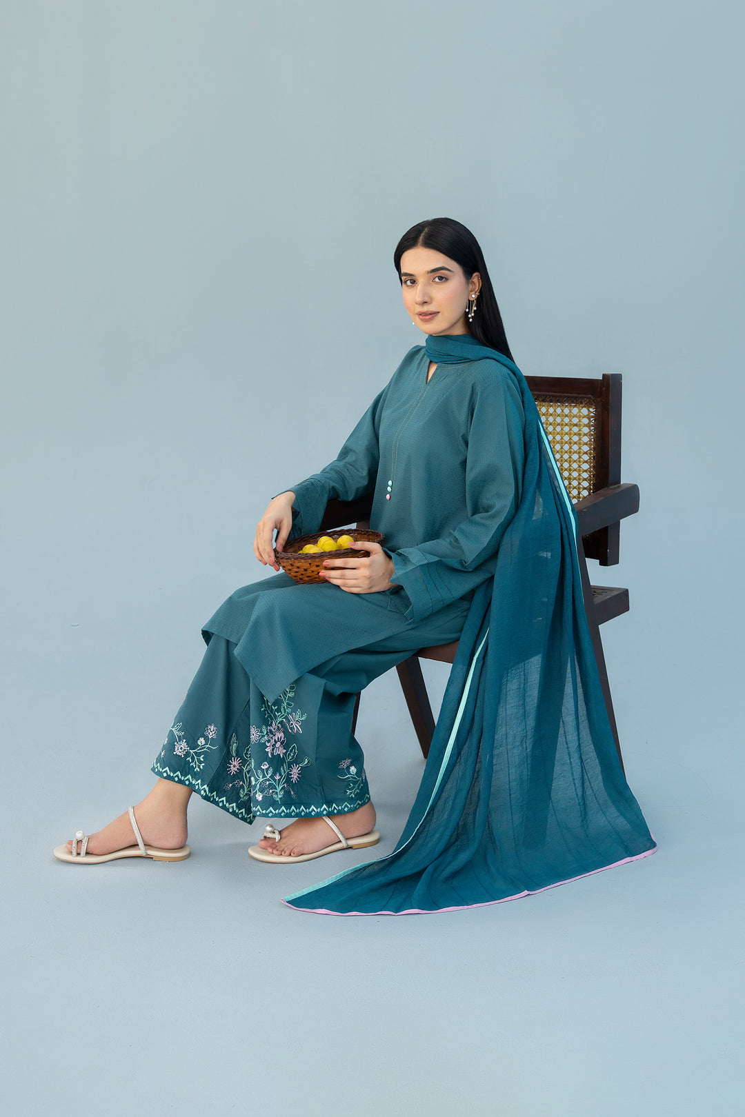 Zink Dobi Lawn Embroidery 3PC Suit