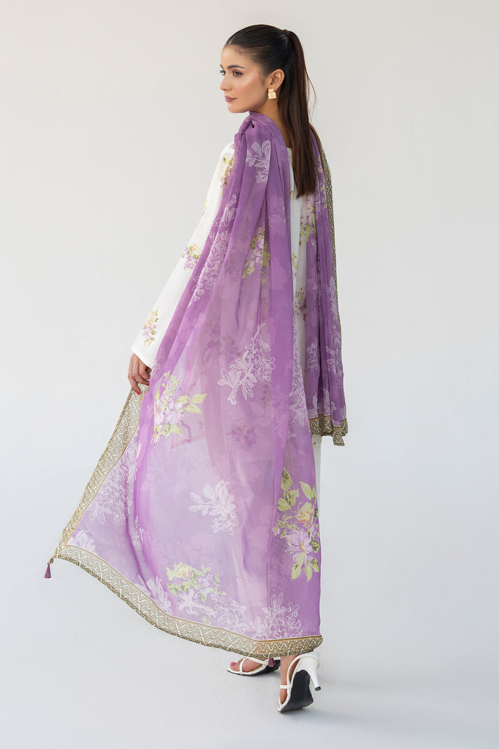 Off-White Chikankari Suit 3PC Suit