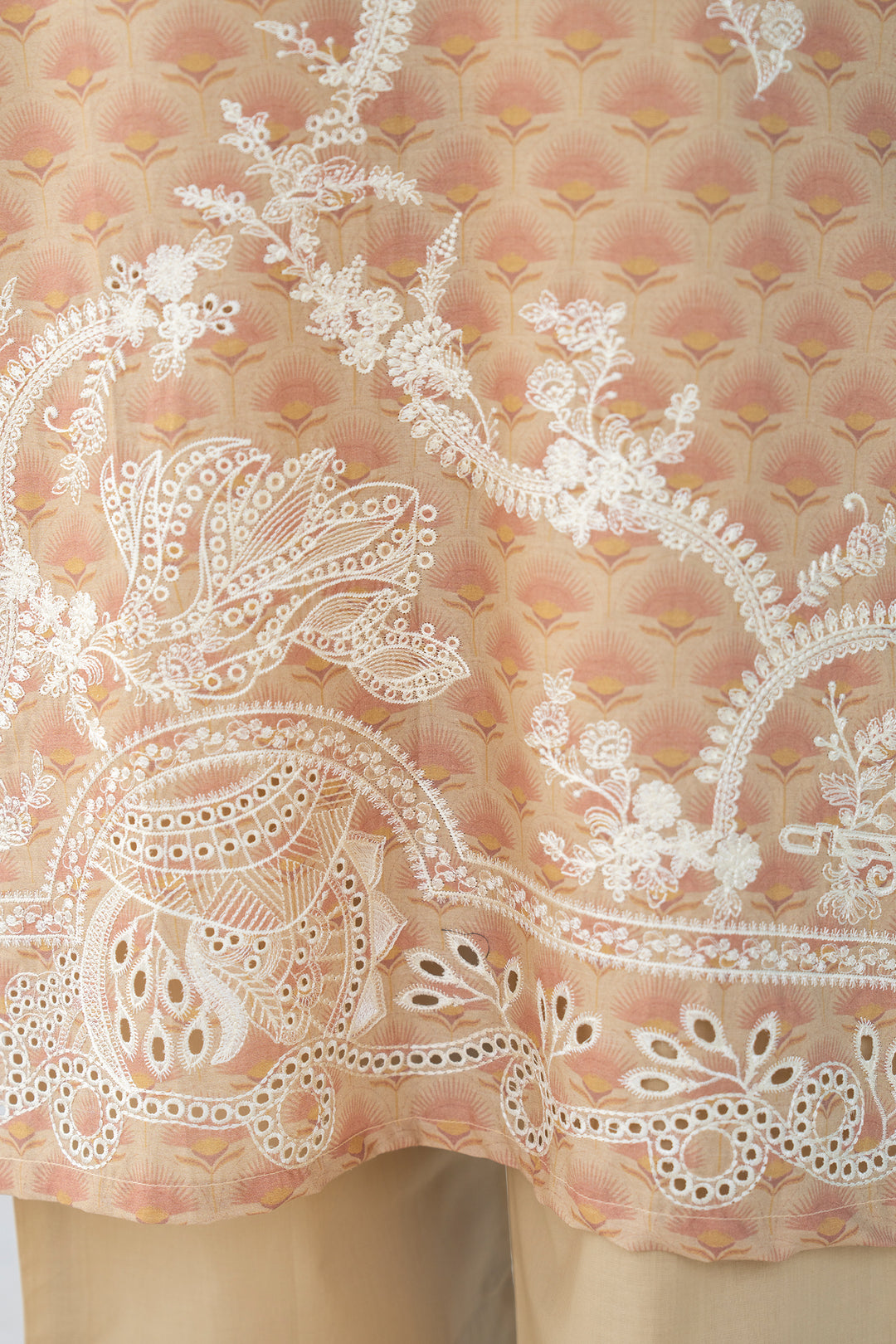Brown Chikankari Suit 3PC Suit
