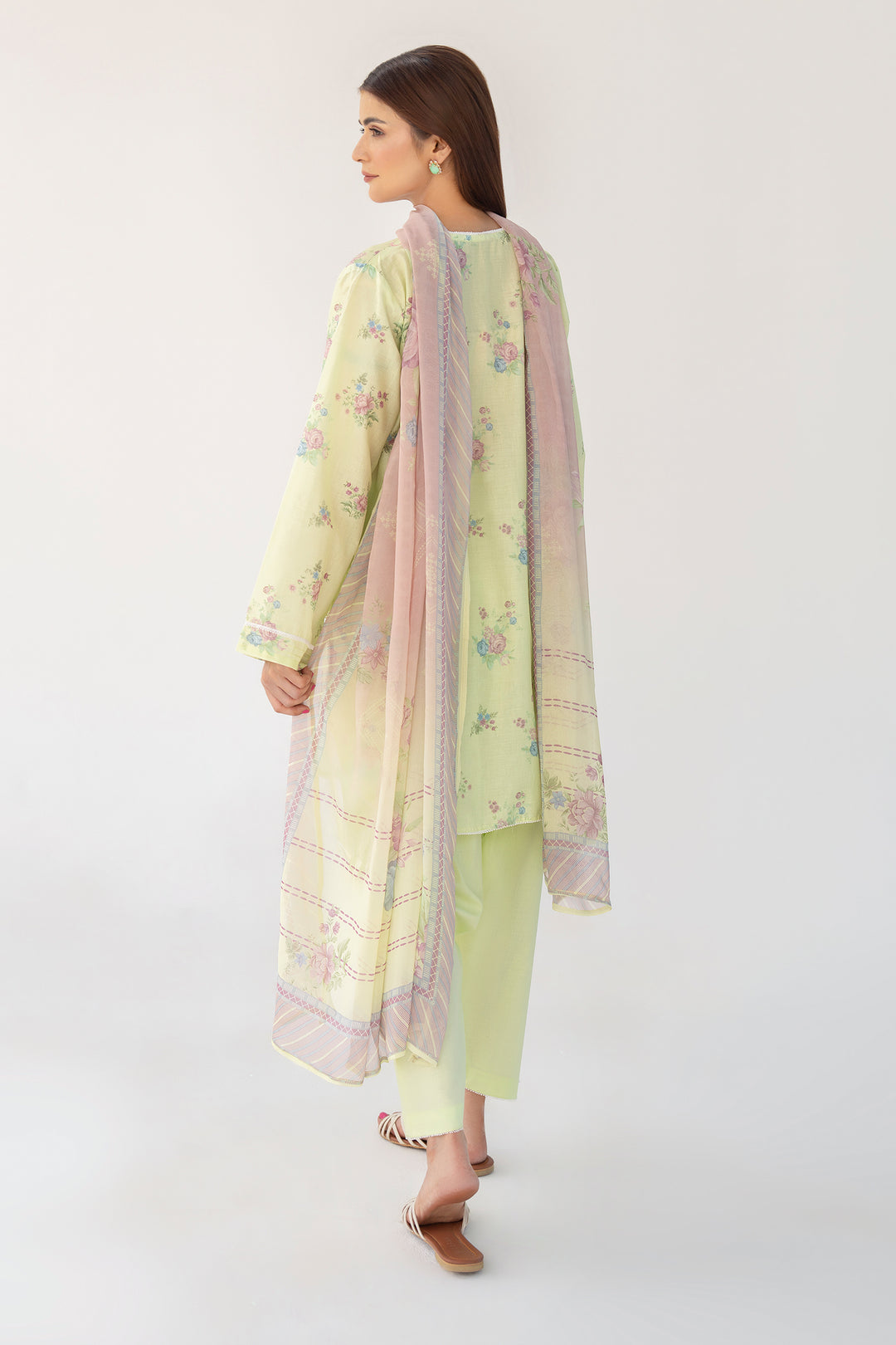 Light Green Chikankari Suit 3PC Suit