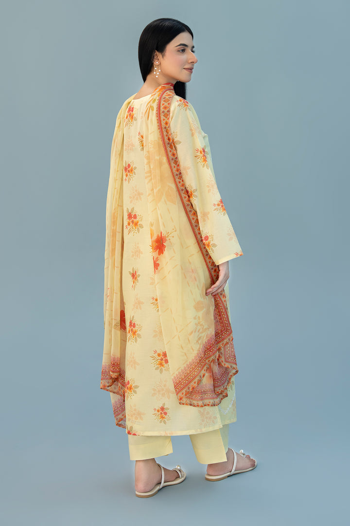Yellow Chikankari Suit 3PC Suit