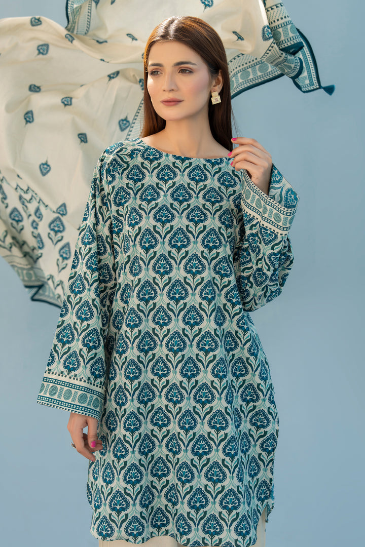 Fawn Digital Print Lawn 3PC Suit