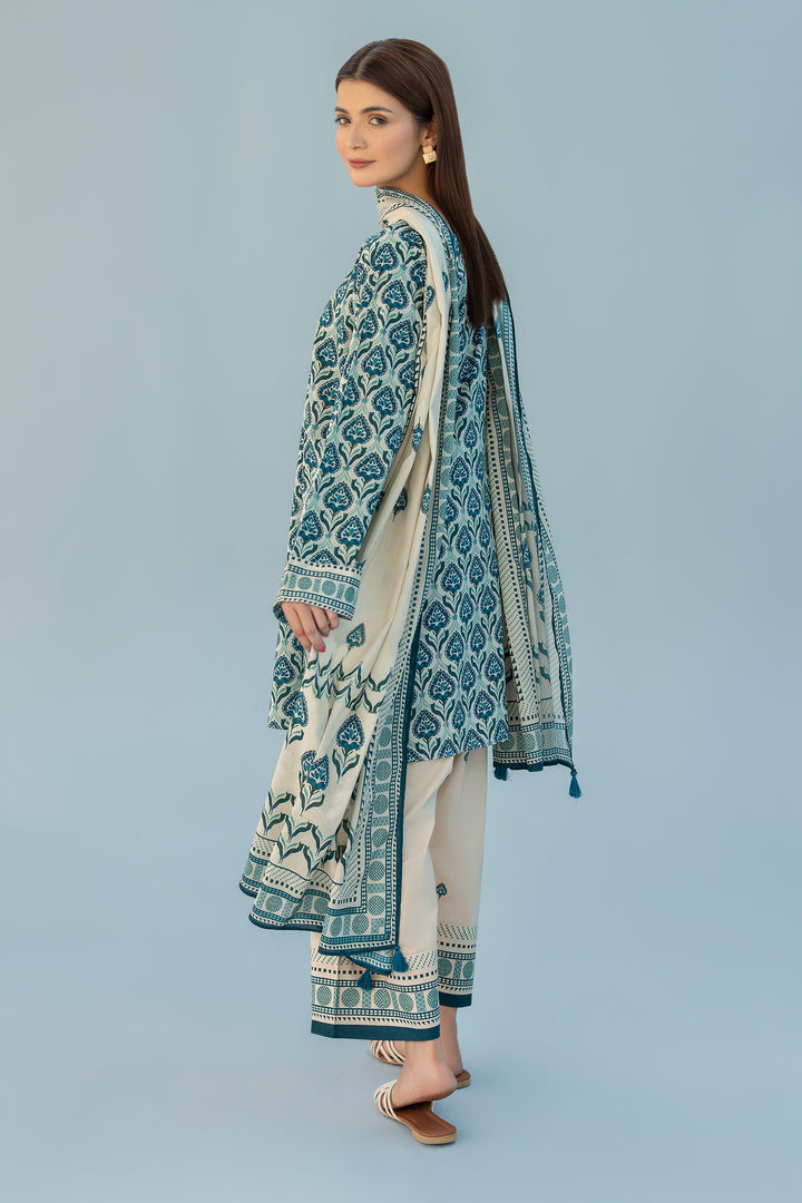 Fawn Digital Print Lawn 3PC Suit