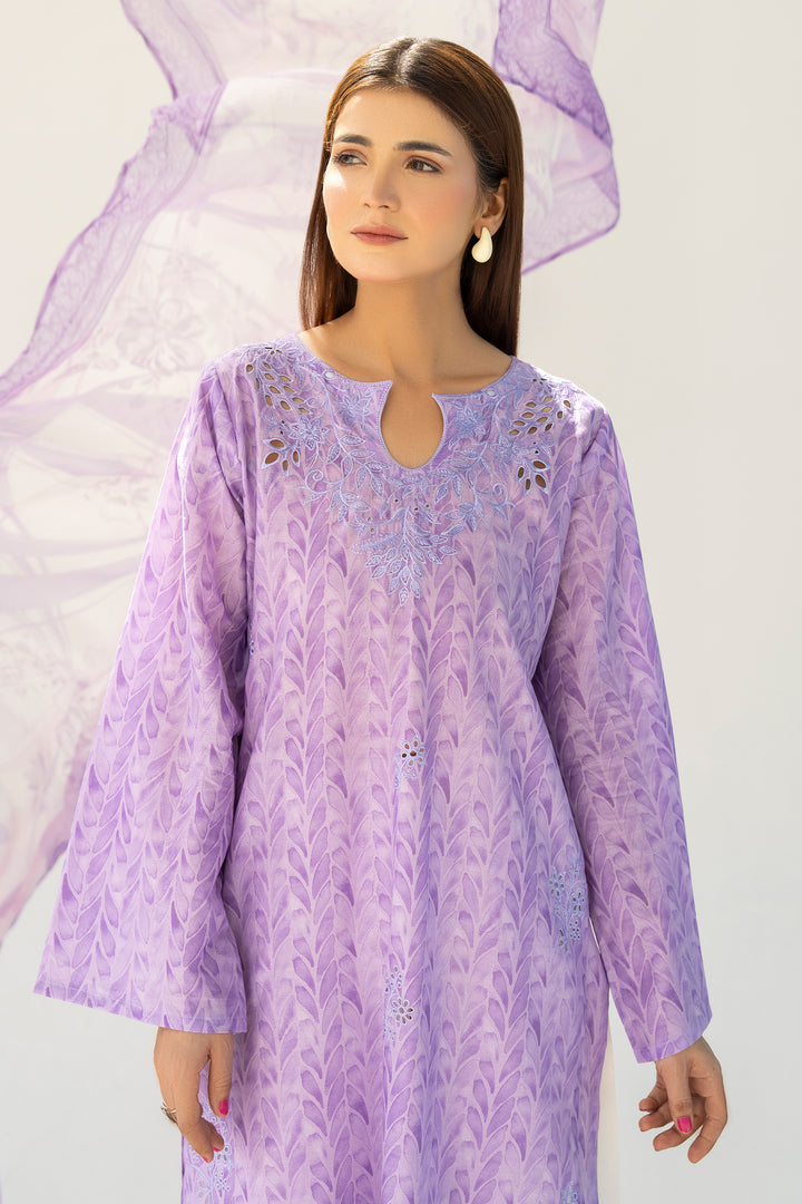 Purple Chikankari Suit 3PC Suit