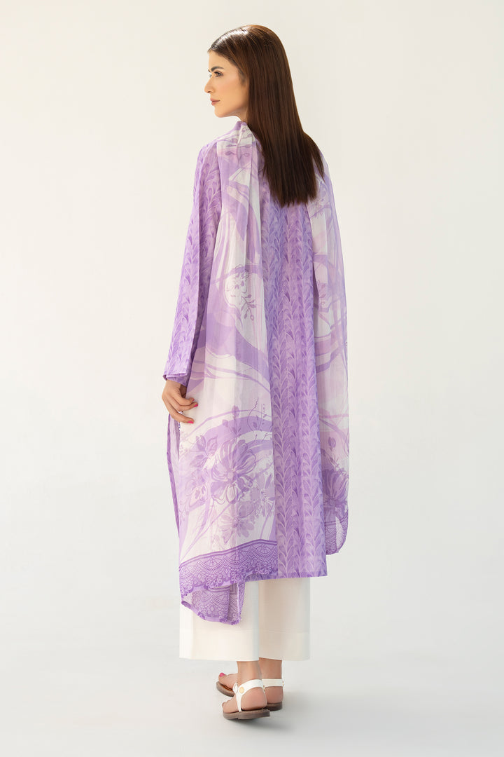 Purple Chikankari Suit 3PC Suit