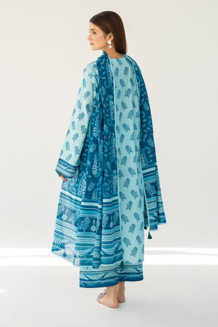 Aqua Digital Print Lawn 3PC Suit